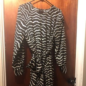 Zebra pattern dress